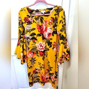 Floral Bell Sleeve Dress